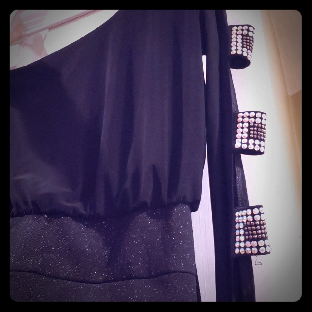 Mini black dress